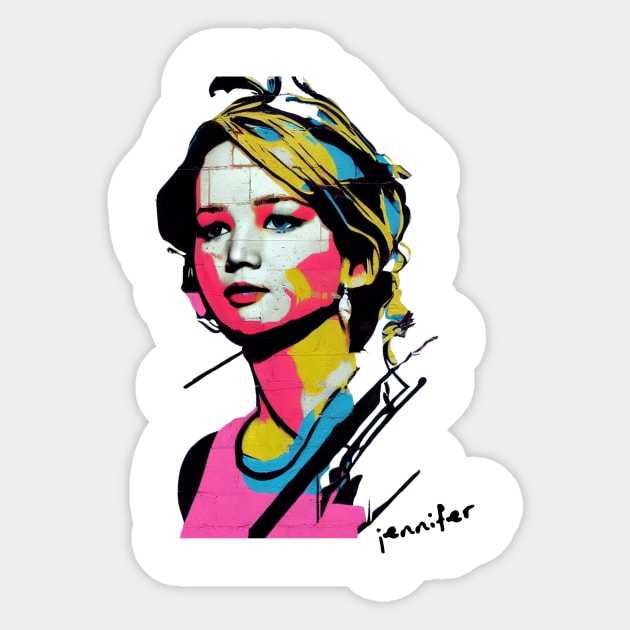 jennifer Sticker by WearablePSA